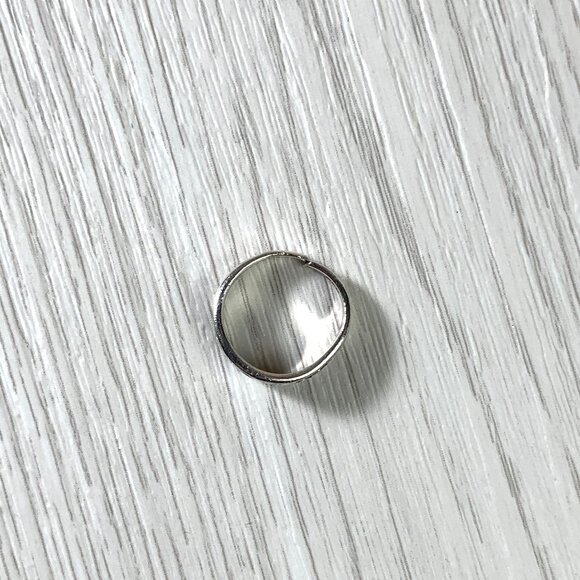 Tribal Pattern Toe Ring - Adjustable 925 Silver - Picture 4 of 8